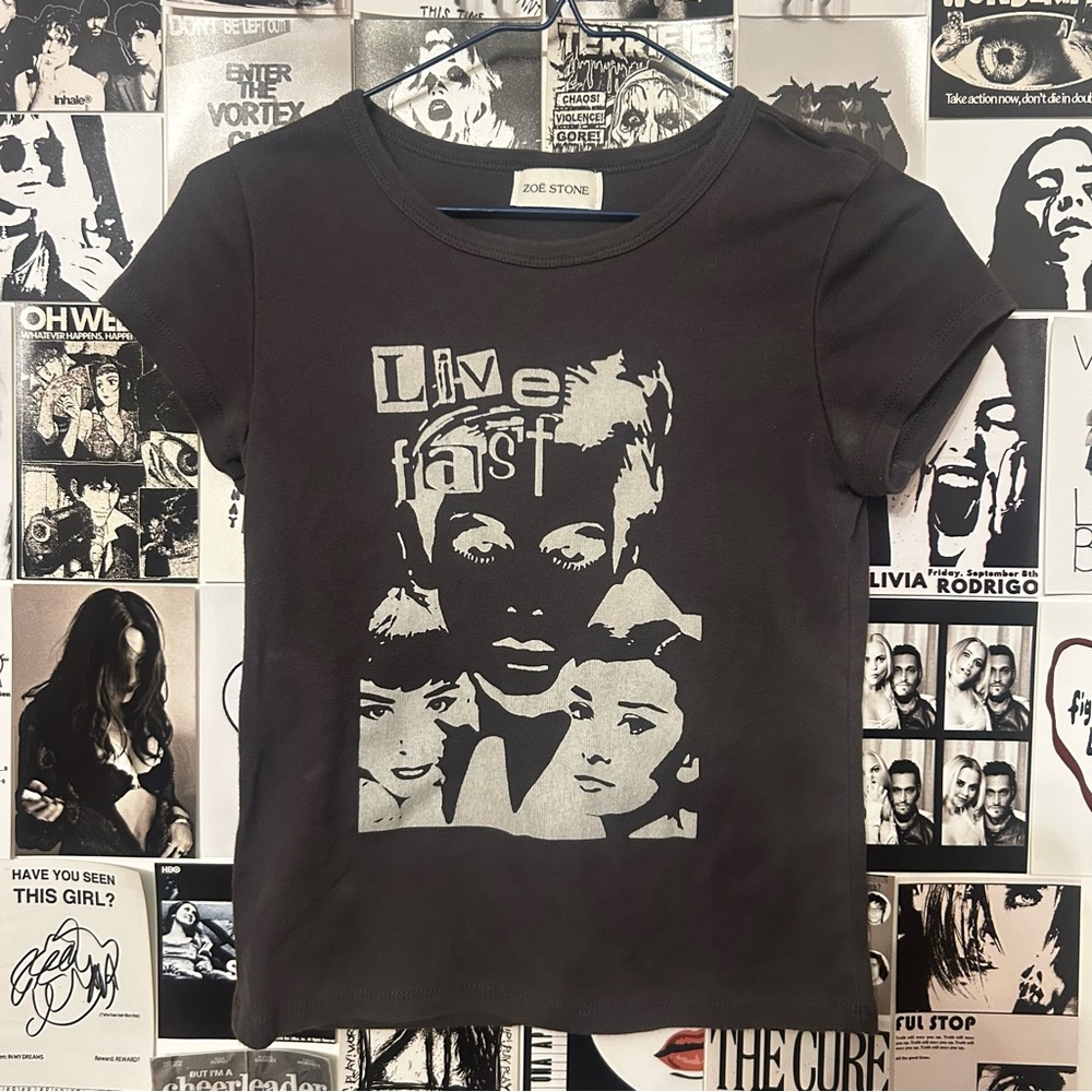 Zoë Stone Graphic 'Live Fast' BabyTee